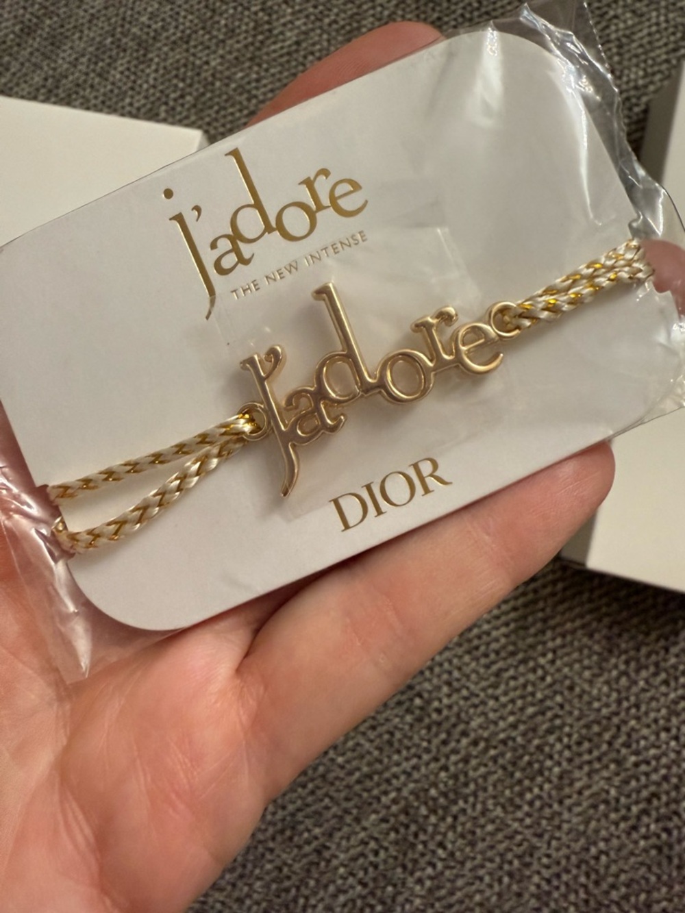 Dior Jadore' Script Cord Bracelet New Authentic - Picture 7 of 11
